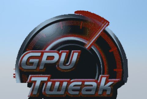 Пиксельный логотип ASUS GPU Tweak в Майнкрафте