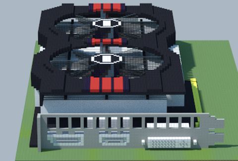 3D-модель видеокарты AMD Radeon RX 560 ASUS