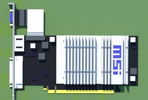 Модель видеокарты AMD Radeon HD 5450 в Майнкрафт — скриншот 2