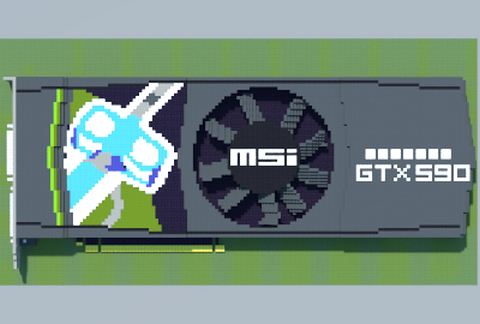 Модель видеокарты GeForce GTX 590 от MSI в Майнкрафт — скриншот 2
