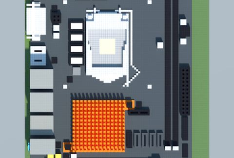 Материнская плата ASRock H170M-ITX/DL в Майнкрафте — скриншот 2