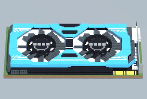Компактная видеокарта NVIDIA GeForce GTX 970 для Майнкрафт-экспозиции — скриншот 3