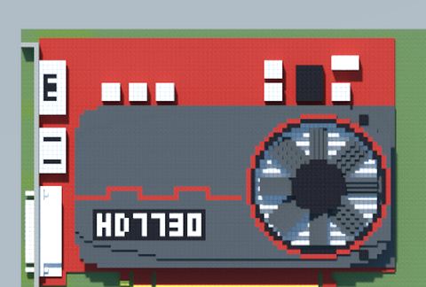 Компьютерная видеокарта Radeon HD 7730 в Майнкрафт — скриншот 2