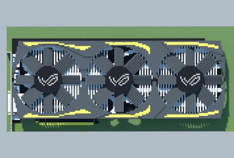 Компьютерная видеокарта Radeon RX 580 в Майнкрафт — скриншот 2