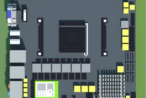 Материнская плата AMD FM2A88X-ITX+ в стиле Майнкрафт — скриншот 2