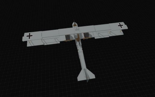 Немецкий бомбардировщик Gotha G.IV в Майнкрафте — скриншот 3