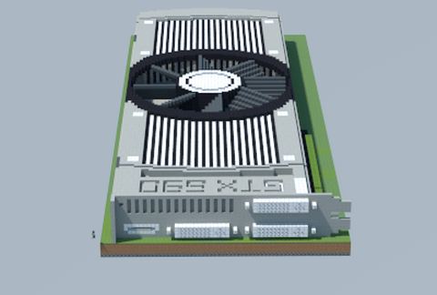 Компьютерная видеокарта NVIDIA GeForce GTX 690 в Майнкрафт — скриншот 2