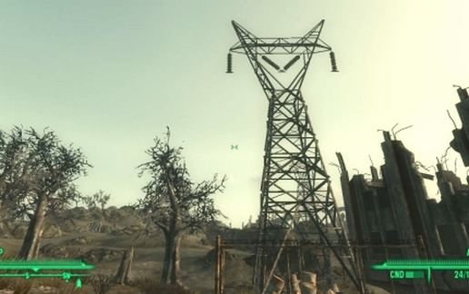 Башня линии электропередачи из Fallout 3 для Майнкрафт — скриншот 2