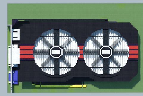 Видеокарта GeForce GT 740 с двумя вентиляторами