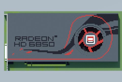 AMD Radeon HD 6850 (OEM) — компактная видеокарта для ретро-компьютера в Майнкрафт