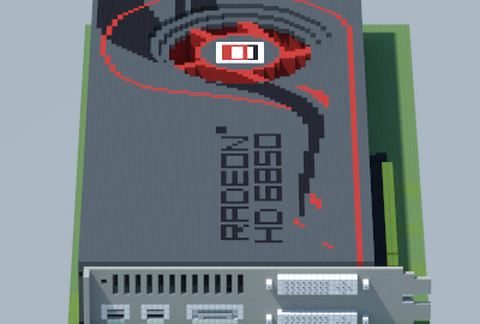 AMD Radeon HD 6850 (OEM) — компактная видеокарта для ретро-компьютера в Майнкрафт — скриншот 2