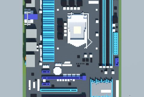 Материнская плата Intel H77-V от ASUS в Майнкрафт — скриншот 2