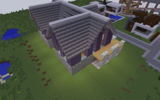 Особняк Manoir в средневековом стиле для Майнкрафт — скриншот 2
