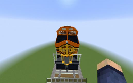 Локомотив BNSF GE C44-9W для Майнкрафт