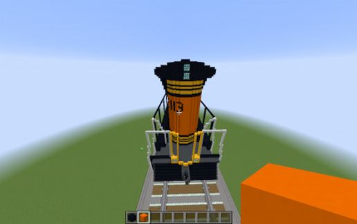 Локомотив BNSF GE C44-9W для Майнкрафт — скриншот 3