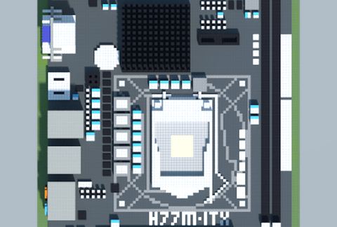 Материнская плата Intel H77M-ITX в Майнкрафт