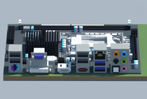 Материнская плата Intel H77M-ITX в Майнкрафт — скриншот 2