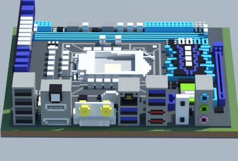 Материнская плата Intel P8Z77-I DELUXE в Майнкрафт — скриншот 2