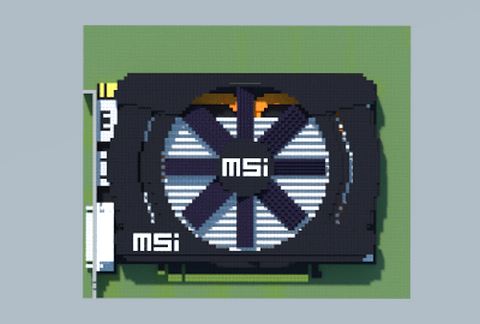 Детализированная видеокарта NVIDIA GeForce GTX 960 в Майнкрафт