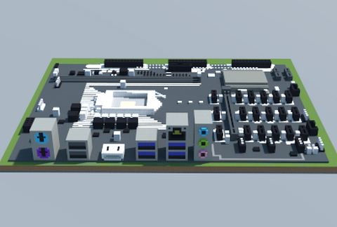 Материнская плата Intel B250 Mining Expert в Майнкрафт — скриншот 2