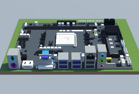 Материнская плата AMD A320 AM4 M3 в Майнкрафт — скриншот 2
