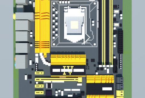 Современный игровой системный блок ASUS Z87-DELUXE в Майнкрафт