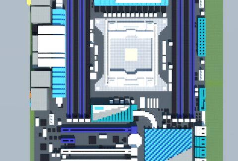Материнская плата Intel P9X79 DELUXE в Майнкрафт
