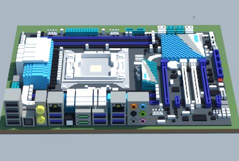 Материнская плата Intel P9X79 DELUXE в Майнкрафт — скриншот 2