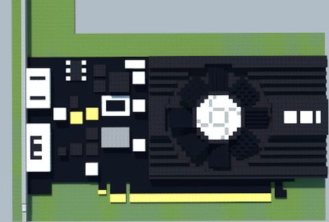 Компактная карта видеокарты NVIDIA GeForce GT 1030 в Майнкрафт — скриншот 2