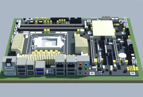Материнская плата Intel Z97-WS в Майнкрафте — скриншот 2