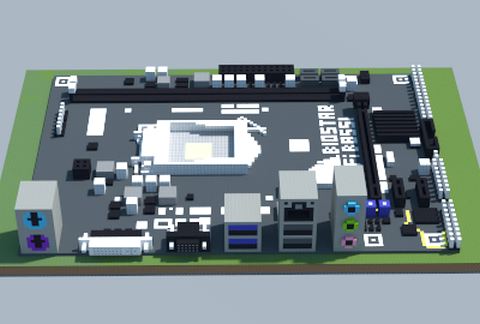 Современная материнская плата Intel B85S1 Hi-Fi в Майнкрафт — скриншот 2