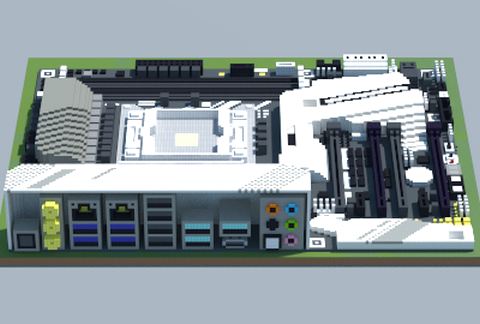 Компьютерная системная плата ASUS Intel X299 Prime Deluxe в Майнкрафт — скриншот 2