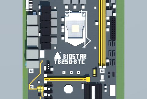Материнская плата Intel TB250-BTC от BIOSTAR в Майнкрафте