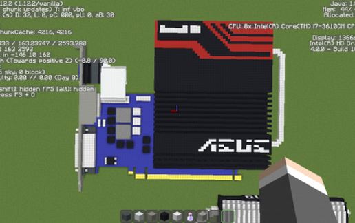 Компактная видеокарта NVIDIA GeForce GT 430 DirectCU в Майнкрафт