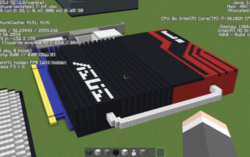 Компактная видеокарта NVIDIA GeForce GT 430 DirectCU в Майнкрафт — скриншот 3