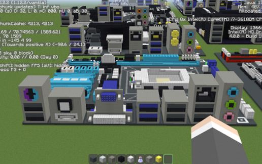 Материнская плата Intel P8H77-I в стиле Майнкрафт — скриншот 2