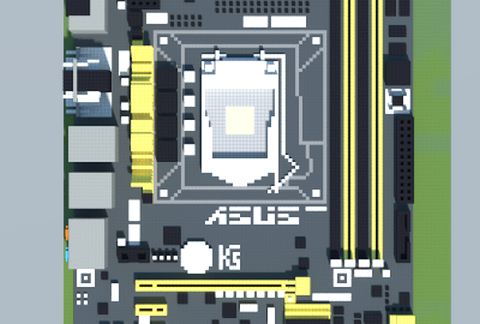 Материнская плата Intel H87M-PRO в Майнкрафт