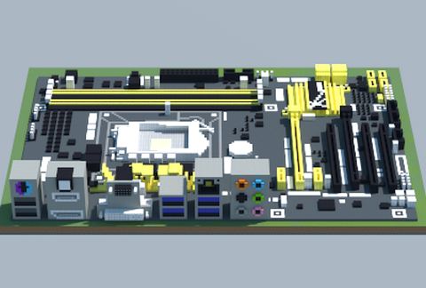 Современная материнская плата Intel H87-PRO в Майнкрафт — скриншот 2