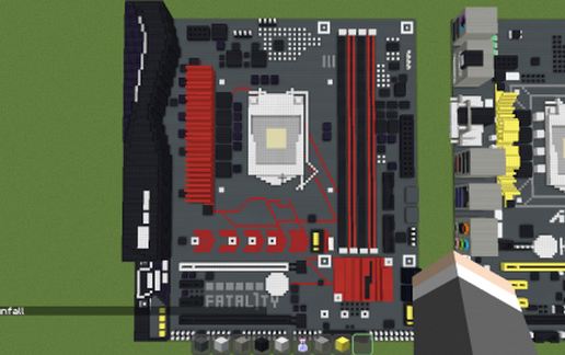 Современная материнская плата Intel B250M-PERFORMANCE в Майнкрафт