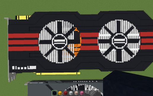 Реалистичная видеокарта NVIDIA GeForce GTX 580 ASUS в Майнкрафт — скриншот 2