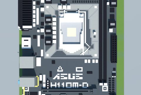 Материнская плата Intel H110M-D для сборки в Майнкрафт