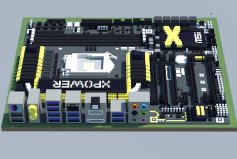 Материнская плата Intel Z97 XPOWER AC в стиле Майнкрафт — скриншот 2
