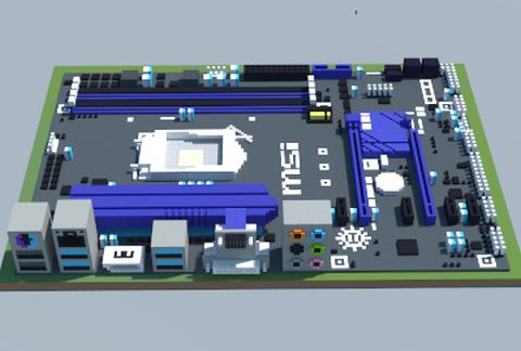 Материнская плата Intel H97 GUARD-PRO в стиле Майнкрафт — скриншот 2