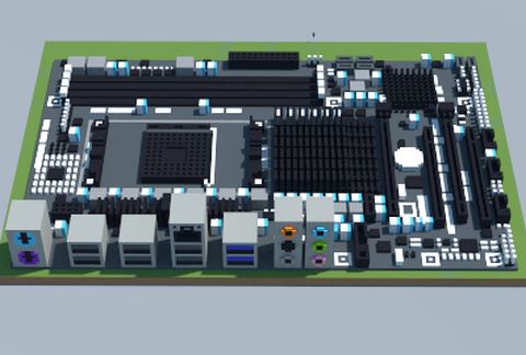 Компьютерная плата AMD 970 Pro3 R2.0 в Майнкрафт — скриншот 2