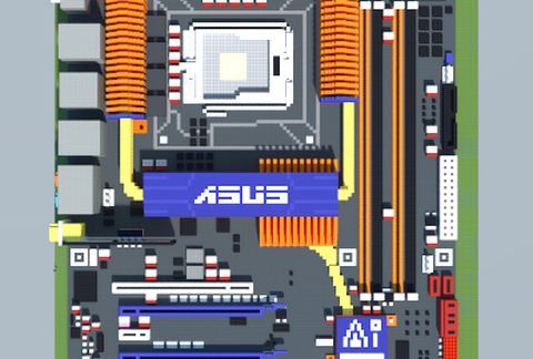 Современный корпус ASUS Intel P5E3 Premium для Майнкрафт