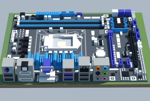 Материнская плата Intel P8H77M-PRO в Майнкрафте — скриншот 2