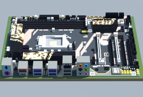 Материнская плата Intel GA-X150-PRO ECC в Майнкрафт — скриншот 2