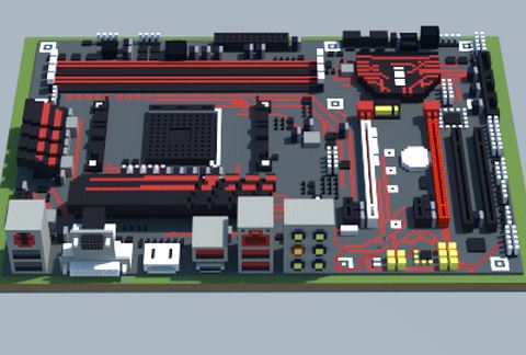 Материнская плата AMD B350 Gaming Plus в Майнкрафт — скриншот 2
