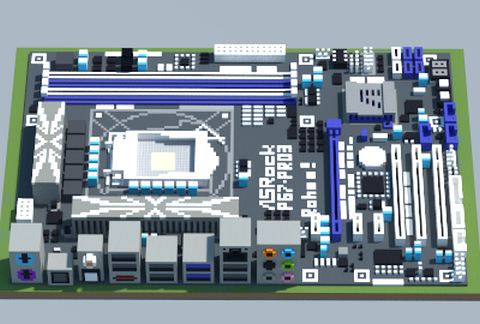 Материнская плата Intel P67-Pro3 в Майнкрафт — скриншот 2