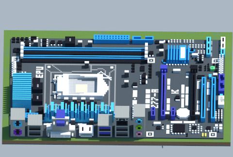 Материнская плата Intel Z77-A от ASUS в Майнкрафт — скриншот 2